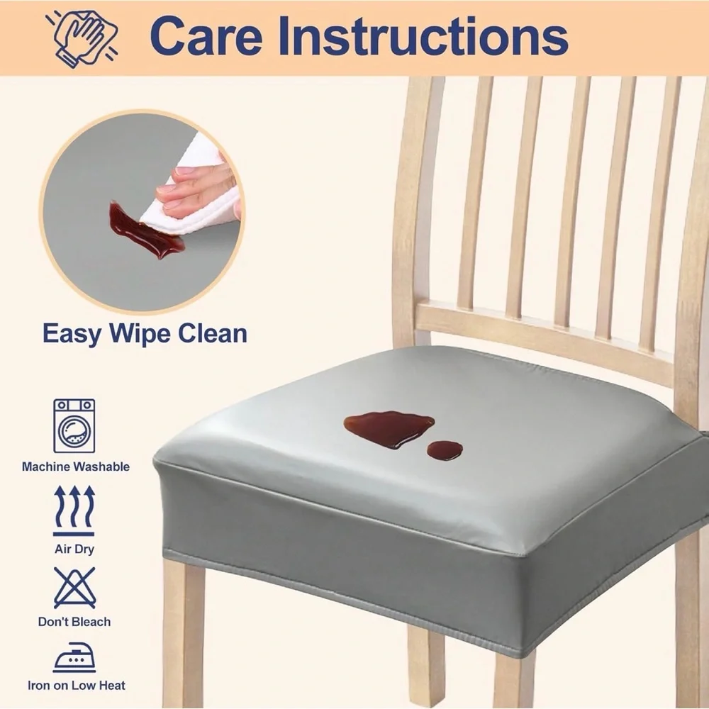 Waterproof Gray Chair Cushion Cover